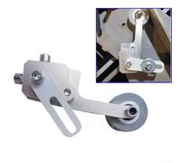 Dispositivo antirretroceso para máquina de bandas de bordes, alimentador de tiras de metal de goma con correa auxiliar, accesorio de carpintería sin taladro para una aplicación precisa de bordes