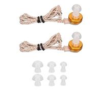 Dispositivo Auditivo de 2 Uds, Cable de 2 Pines Y 6 Uds. de Tapones para los Oídos, Receptor de Dispositivo Auditivo de Sonido Portátil con Accesorio de Repuesto para Tapones para los(Color carne)