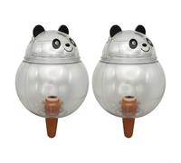 Dispositivo automático de riego por goteo con forma de panda, tanque de 500 ml para liberación gradual de agua, perfecto para propietarios de plantas ocupados que necesitan hidratación constante