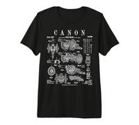 Dispositivo balístico Antiguo Medieval de Canon, Divertido diseño Vintage Camiseta Premium