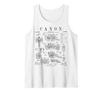 Dispositivo balístico Antiguo Medieval de Canon, Divertido diseño Vintage Camiseta sin Mangas