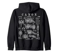 Dispositivo balístico Antiguo Medieval de Canon, Divertido diseño Vintage Sudadera con Capucha