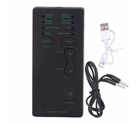Dispositivo Cambiador de Voz con 7 Cambios de Voz, Pequeño y Fácil de Transportar, para Hablar y Juegos Online, Incluye Cable y Cable de Carga USB