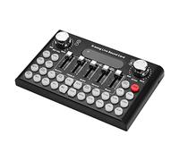 Dispositivo cambiador de voz con tarjeta de sonido en vivo, mezclador de audio integrado, múltiples efectos de sonido para grabación