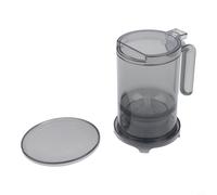 Dispositivo compacto para preparar té suelto para hojas de té y café con colador extraíble, cuerpo transparente para monitoreo visual de preparación (negro transparente)