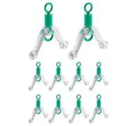 Dispositivo de alambre de doble gancho, conector de de 8 formas, accesorio de aparejos de pesca, aparejo de separación de líneas, herramienta de terminal de pesca, herramienta de bifurcación de