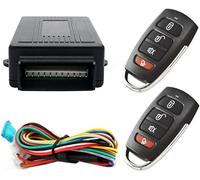 Dispositivo de Alarma antirrobo para automóvil, Riloer 60-100 Metros Alarma remota localizada, con Caja de Control + 2 Controles remotos de Cierre centralizado para automóvil de Repuesto