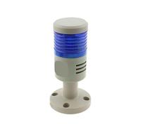 Dispositivo de alarma de luz de advertencia de torre de señal industrial giratorio multifuncional 12V 24 V 110 V 220 v(Red Light,DC 12V With Sound)