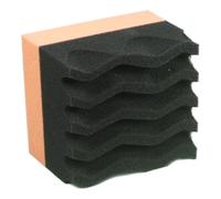 Dispositivo De Aplicación Para Neumáticos Brillantes, Esponja De Limpieza Auto, Mango Ergonómico Espuma Absorbente Reutilizable Diseño Corrugado para Camiones Y Utilidades Limpieza Pintura