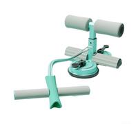 Dispositivo de asistencia de 6 tubos con altura ajustable, base de doble ventosa y asas ergonómicas de espuma para entrenamientos abdominales en casa (verde)