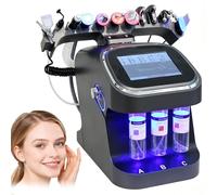 Dispositivo De Belleza 10 En 1 De Hidrógeno Y Oxígeno, Instrumento Integral Para El Cuidado De La Piel, Limpieza Profunda, Reafirmación, Lifting De Ojos, Eliminación De Puntos Negros, Para Spa