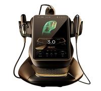 Dispositivo de Belleza Facial 3 en 1 con RF, EMS y Ultrasonido - Pantalla HD 15.1", Rejuvenecimiento Cutáneo para Rostro, Cuello y Cuerpo