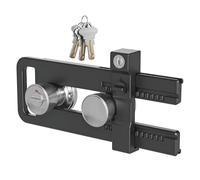 Dispositivo de bloqueo de grifo para exteriores resistente a la intemperie, dispositivo de bloqueo de puerta doble, puertas francesas, cerradura de refuerzo, protección de seguridad, cerradura de del
