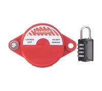 Dispositivo de bloqueo de la válvula de compuerta Dispositivo de bloqueo del grifo de bloqueo codificado ABS para el mango de la válvula de 1 a 2 1/2 pulgadas de diseño seguro y