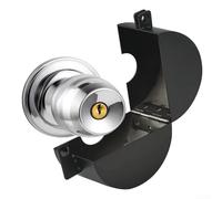 Dispositivo de bloqueo de manija de puerta, cubierta de acero inoxidable para desactivar pomos redondos, tulipanes y ovalados, para el hogar, hotel y seguridad del paciente con demencia, con candado