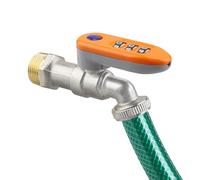 Dispositivo De Bloqueo Del Grifo De Riego: Cubierta De Seguridad Con Llave De Metal, Bloqueador De Grifo Combinado, Protector De Válvula Resistente A La Intemperie, Protector De Agua Reforzado | Acces