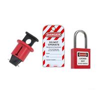 Dispositivo de bloqueo seguro del disyuntor con pasadores para procedimientos de bloqueo efectivos y cumplimiento