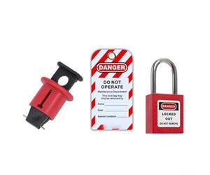 Dispositivo de bloqueo seguro del disyuntor con pasadores para procedimientos de bloqueo efectivos y cumplimiento