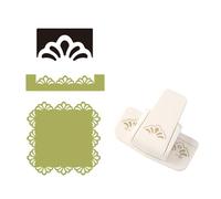 Dispositivo de bordes hechos a mano para álbumes de recortes, cortador de artesanal, perforadoras de bordes elegantes, máquina de punzones de encaje en relieve, fabricante de etiquetas en