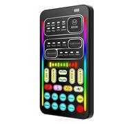 Dispositivo de cambio de voz: Mini Sound Card Effects Voice Voice, transmisión portátil de disco de voz | Llamadas de broma de juego Caja de modificador de voz, computadora portátil de tableta de telé