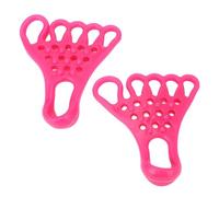 Dispositivo de Camilla Separador de Pies, TPR Elástico Usable Relajación Muscular Masaje de Suela Reducir el Dolor del Dedo del Pie Camilla para Fitness para Valgo (rosa roja)