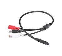 Dispositivo de captación de audio, Mini micrófono Micrófono de audio de captación de alta sensibilidad, para cámara de seguridad CCTV, Compatible con DVR, VCR, TV