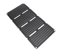 Dispositivo de carga portátil de 80 W para panel solar con carga rápida doble salida USB para acampar pesca móvil residencial, regulador de voltaje para salida estable, silicio monocristalino