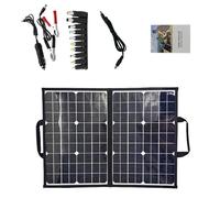 Dispositivo de carga solar de emergencia al aire libre de 40 W, placa de carga plegable ligera para portabilidad central eléctrica, panel compacto para mochileros