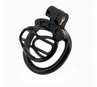 Dispositivo De Castidad De Plástico,Jaula Para Pene Para Hombres,Jaula Para Pene Gay,Jaula De Castidad Para Esclavos,Juego Con 4 Anillos De Tamaños Activos,Juguetes Sexuales,Bondage Pequeño