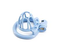 Dispositivo De Castidad De Plástico,Jaula Para Pene Para Hombres,Jaula Para Pene Gay,Jaula De Castidad Para Esclavos,Juego Con 4 Anillos De Tamaños Activos,Juguetes Sexuales,Bondage Pequeño