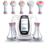 Dispositivo de celulitis 5 en 1 con 5 cabezales de tratamiento, frecuencia de funcionamiento 80 KHz, regulación inteligente, moldeador corporal para contorno corporal y estiramiento facial