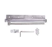 Dispositivo de cierre simple automático ajustable para puerta, cierre de resorte de metal oculto, fuerza ajustable