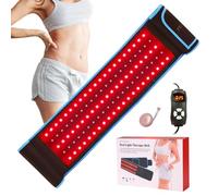 Dispositivo de cinturón de terapia de luz roja para aliviar el dolor corporal, cinturón de lipo de luz roja LED infrarrojo cercano, almohadilla de terapia profunda flexible para cintura, espalda y