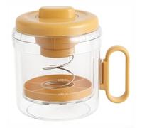 Dispositivo de cocina multifuncional para colar yogur griego y prensar tofu, leche de nueces y queso, incluye tapa protectora y mango ergonómico (naranja)