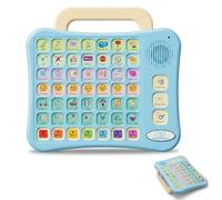 Dispositivo de comunicación AAC para autismo, terapia del habla y niños no verbales, herramienta de aprendizaje visual de 7 colores con botones grabables, ayuda portátil 2 en 1 de escritorio para