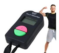 Dispositivo De Conteo Electrónico - 2,48 Pulgadas ABS | Medidor Digital 22G - Botón Manual Más Menos, Flujo De Circulación Deportiva, Conteo De Personas, Modo Silencioso, Herramienta Compacto