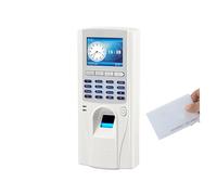Dispositivo de Control de acceso biométrico con huella dactilar TFS30, tarjeta RFID, controlador de acceso a puerta, de tiempo de asistencia, reloj Con soporte multilingüe y de personal(TFS30-W-ID)