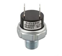 Dispositivo de control de presión del compresor de aire con rosca NPT de 1/8 y 1/4 NPT, soporta entrada de 12 V 24 V CC, umbrales ajustables de 120-150 PSI o 170-200 PSI (170-200PSI-1/4NPT)