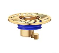 Dispositivo de control de reflujo de drenaje de suelo de latón para instalaciones de drenaje de ducha para limitar la infiltración de gas de alcantarillado y la inversión de agua (dorado)
