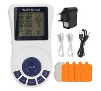 Dispositivo de Corriente de Estimulación EMS, Dispositivo TENS Digital para Aliviar el Dolor, Masajeador Electrónico con 4 Almohadillas de Electrodos, 6 Modos, Medición Automática del Tiempo(#1)