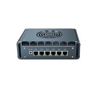 Dispositivo de cortafuegos miniatura, puerto LAN de 2.5Gbe, mini computadora sin ventilador I3 N300 hasta 3.8GHz, 4 * USB2.0, 1 * M.2 Soporte para enrutadores AES-NI PC VPN, HDMI DP, Quasi-Sistema
