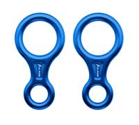 Dispositivo de cuerda de escalada de 35 kN, dispositivo de descenso de 8 pulgadas para diámetro de cuerda de 8 a 13 mm.