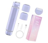 Dispositivo de depilación de doble cara lavable eficiente IPX6, removedor de rostro, recortador de textura ABS para viajes