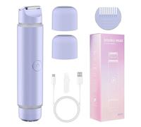 Dispositivo de depilación eficiente para mujer, removedor de vello eléctrico de doble cara, textura ABS, adecuado para uso facial y corporal, removedor de vello portátil