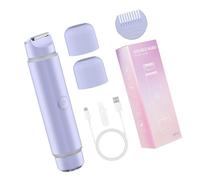 Dispositivo de depilación eficiente para mujer, removedor de vello eléctrico de doble cara, textura ABS, adecuado para uso facial y corporal, removedor de vello portátil
