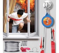 Dispositivo de descenso de escape de incendios alternativo, descenso automático de velocidad constante para rescate de emergencia de edificios de gran altura y escape al aire libre