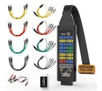 Dispositivo de diagnóstico OBD2 Breakout Box con resistencia de 120 Ω e indicador de voltaje, indicadores LED de masa/comunicación, fuente de alimentación de emergencia para ECU (8-26 V), comprobador