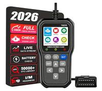 Dispositivo de Diagnóstico OBD2, Diagnosis Coche Multimarca OBD2 Español con Biblioteca DTC y Monitoreo Batería, Diagnóstico Coches Escaner Capacidades OBDII Funciones, 13 Idiomas