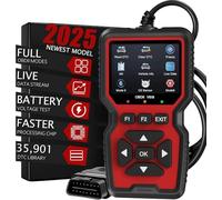 Dispositivo de diagnóstico OBD2, Lector de Errores con Todas Las Funciones OBDII, Universal para Camiones y Coches, 10 Idiomas para después de 2000 Todos los vehículos, Lector de código de Error