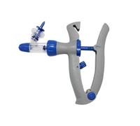 Dispositivo De DosificacióN Continua Jeringa Continua Automática Para Animales Inyector De Vacuna Duradero Para Aves Corral Y Pollos Herramienta Veterinaria Con 10 Agujas(1 ml,7x13)